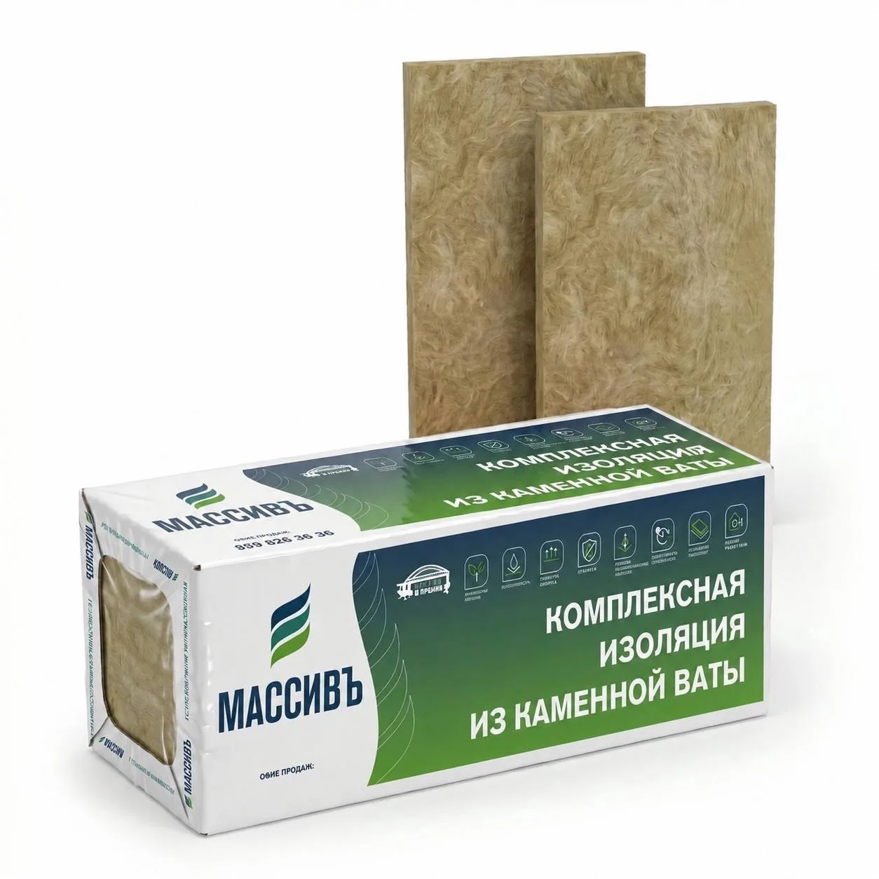 картинка Утеплитель Массивъ Фасад 90 толщина 150 мм от магазина Альфа Плейс